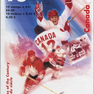Canada Stamp Booklet - #BK201 The Series of the Century (1997) 10 x 45¢