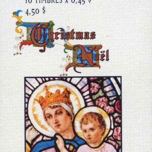 Canada Stamp Booklet - #BK202 Our Lady of the Rosary, by Guido Nincheri (1997) 10 x 45¢