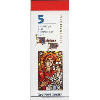 Canada Stamp Booklet - #BK204 Scene from the life of the Blessed Virgin, by Christopher Wallis (1997) 90¢