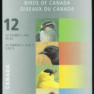 Canada BOOKLET #218 - Birds of Canada-4b (1999) 12 x 46¢
