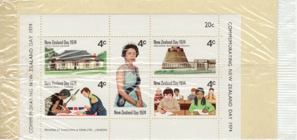 New Zealand 1974 Scott # 552 Mint Never Hinged Souvenir Sheet