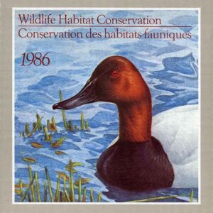 Canadian Wildlife Habitat Conservation Stamp #FWH2 - Canvasbacks (1986) $4