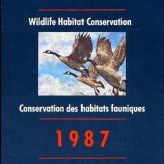 Canadian Wildlife Habitat Conservation Stamp #FWH3 - Canada Geese (1987) $6.50