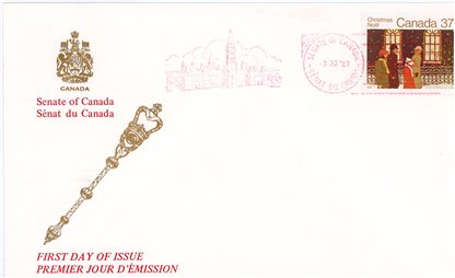 SENATE OF Canada FDC#1005 - Family going to Church (1983) 37¢ - Image 2