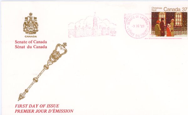 SENATE OF Canada FDC#1005 - Family going to Church (1983) 37¢