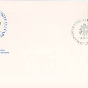 Canada FDC#1031 - Papal coat-of-arms and map (1984) 64¢