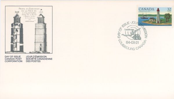 Canada FDC#1035 - Gibraltar Point, ON 1808 (1984) 32¢ - Image 2