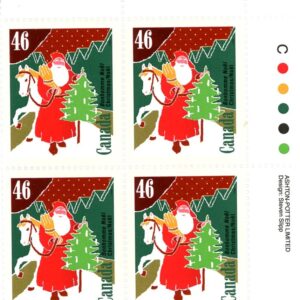 Canada Stamp PB#1340 - Bonhomme Noël, France (1991) 46¢