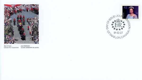 Canada FDC #1357 - Queen Elizabeth II (1991) 42¢