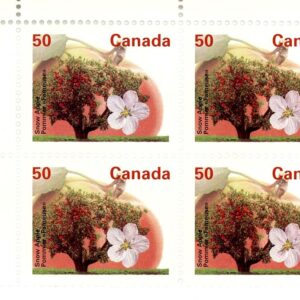 Canada Stamp PB#1365 - Snow Apple (1994) 50¢