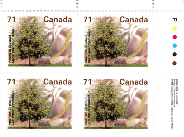 Canada Stamp #1370 - American Chestnut (1995) 71¢