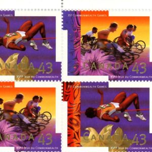 Canada Stamp PB#1520a - Commonwealth Games - Vancouver (1994) 2 x 43¢