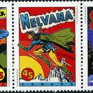 Canada Stamp #1583a - Comic Book Superheroes (1995) 5 x 45¢