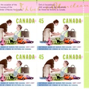 Canada Stamp PB#1639 - Nurse and Patient (1997) 45¢