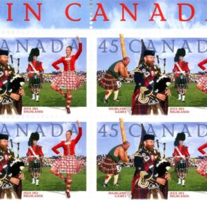 Canada Stamp PB#1655 - Highland Games (1997) 45¢