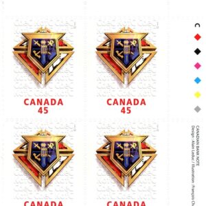 Canada Stamp PB#1656 - Knights of Columbus (1997) 45¢