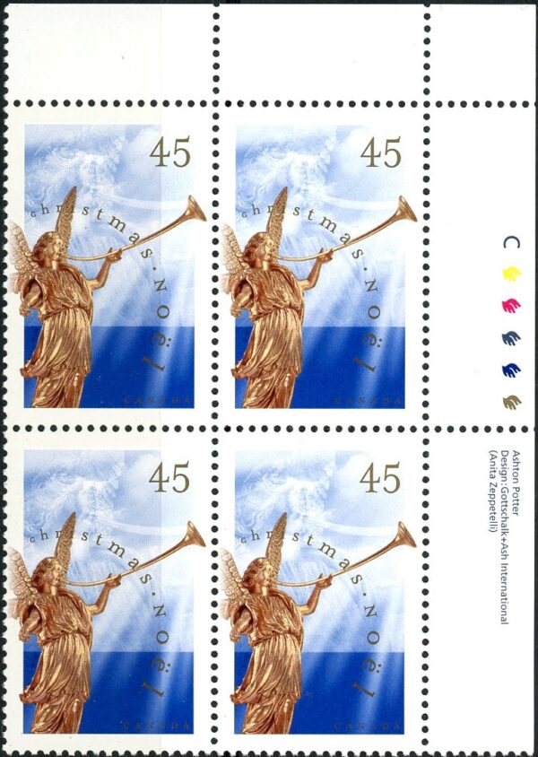 Canada Stamp PB#1764 - Angel of the Last Judgement (1998) 45¢