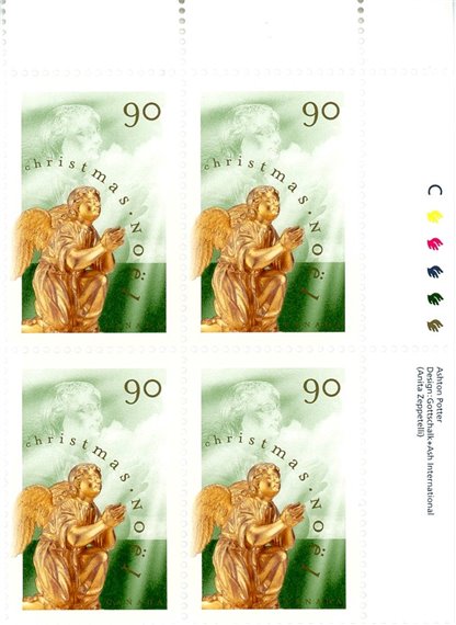 Canada Stamp PB#1766 - Praying Angel (1998) 90¢
