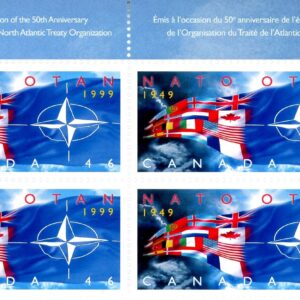 Canada Stamp PB#1809 - NATO flags (1999) 46¢