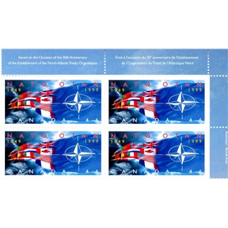 Canada Stamp PB#1809 - NATO flags (1999) 46¢