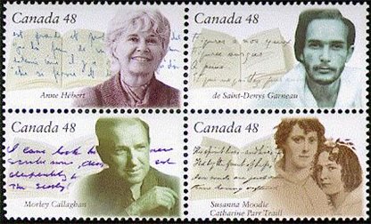 Canada Stamp #1997a - National Library of Canada, Canadian Authors (2003) 4 x 48¢