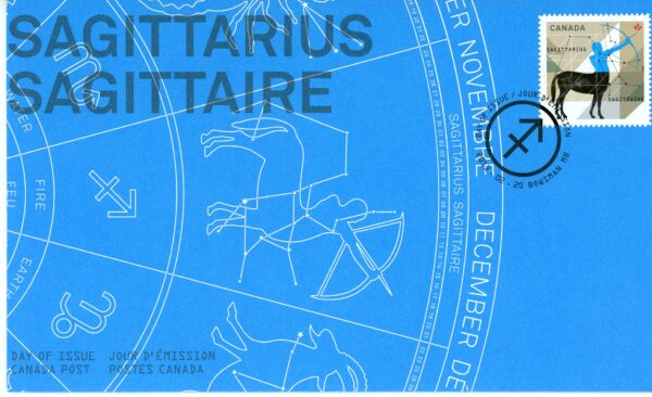 Canada FDC#2457 - Sagittarius: The Archer (2013) P (63¢)