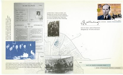 Canada FDC#2618 - Wallenberg with Schutz-Pass (2013) $1.85 - Image 2
