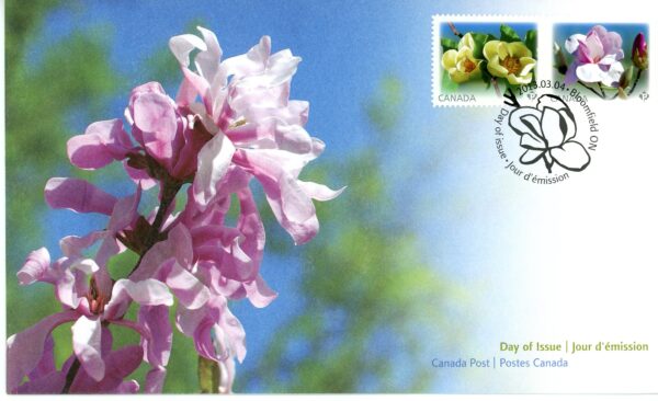 Canada FDC#2624-2625 - Magnolias (2013) 2 x P (63¢)