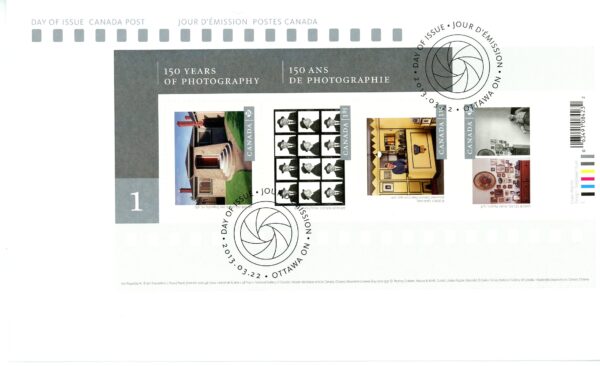 Canada FDC#2627 - Canadian Photography (2013) $4.21