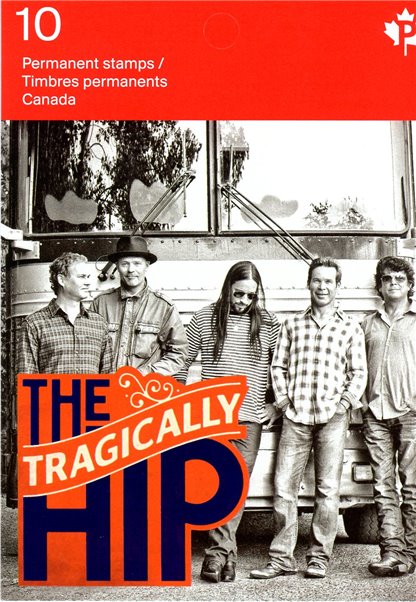 Canada booklet #BK543 - The Tragically Hip (2013) 10 x P (63¢)