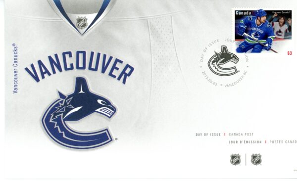Canada FDC#2670 - Vancouver Canucks (2013) 63¢