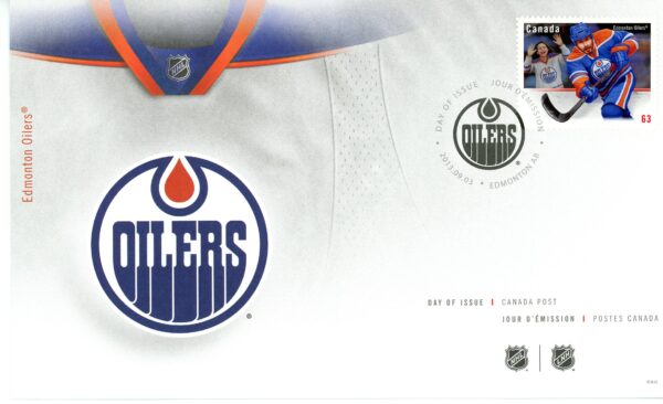 Canada FDC#2672 - Edmonton Oilers (2013) 63¢