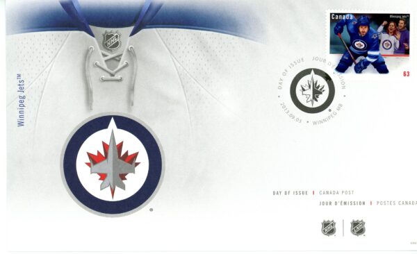 Canada FDC#2675 - Winnipeg Jets (2013) 63¢