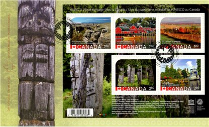 Canada FDC#2739 - Unesco World Heritage Sites in Canada (2014) $8.60