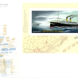 Canada FDC#2746 - RMS Empress of Ireland and SS Sorstad (2014) $2.50