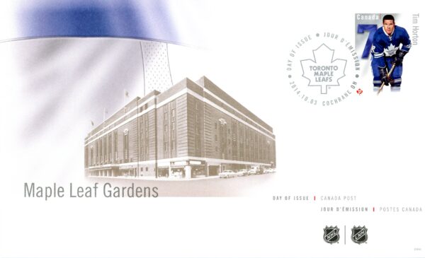 Canada FDC#2787a - Tim Horton (2014) P (85¢) - Image 2