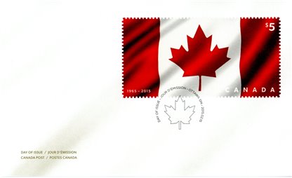 Canada FDC#2808ii - Flag of Canada (2015) $5.00 - Image 2