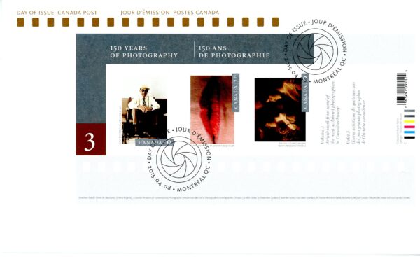 Canada FDC#2814 - Canadian Photography (2015) $4.20