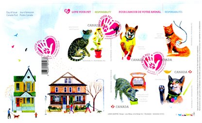 Canada FDC#2829 - Love Your Pet (2015) $4.25 - Image 2