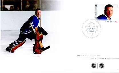 CANADA FDC#2869 (2015) - Johnny Bower - Toronto Maple Leafs