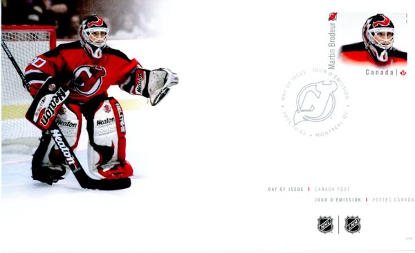 CANADA FDC#2872 (2015) - Martin Brodeur - New Jersey Devils