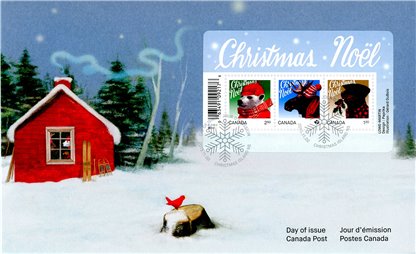 Canada FDC #2879 - Christmas: Animals (2015) $4.55