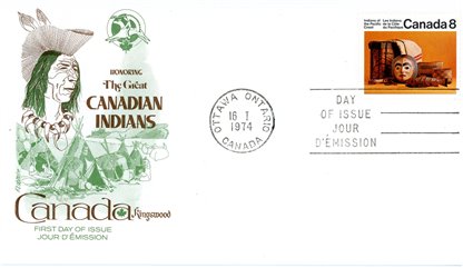 Canada FDC#571 - Pacific Coast Artifacts (1974) 8¢ - Image 2