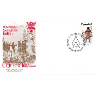 Canada FDC#576 - Kutchin Ceremonial Costume (1975) 8¢