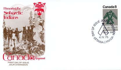 Canada FDC#577 - Ojibwa Thunderbird (1975) 8¢