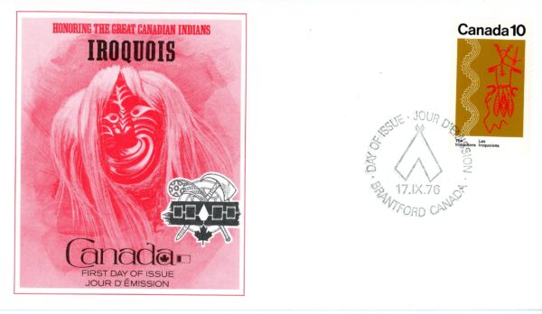 Canada FDC#580 - Iroquoian Thunderbird (1976) 10¢ - Image 2