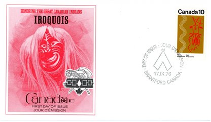 Canada FDC#580 - Iroquoian Thunderbird (1976) 10¢