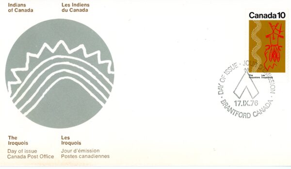 CPO Canada FDC#580 - Iroquoian Thunderbird (1976) 10¢