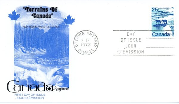 Canada FDC#597 - Polar Bears (1972) 25¢ - Image 2