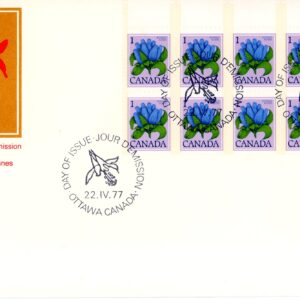 Canada FDC#705 - Bottle Gentian (1977) 1¢